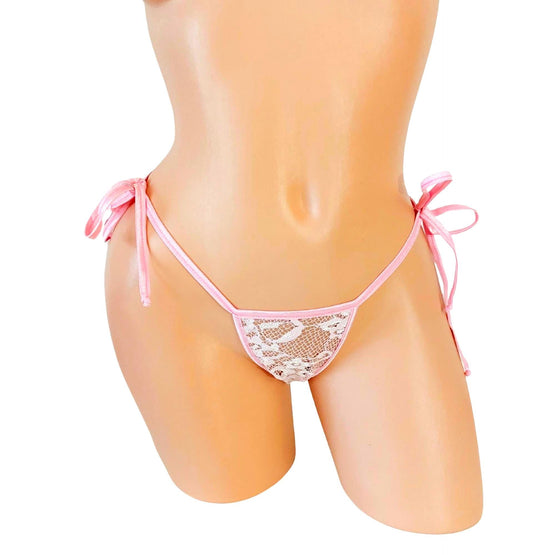 Lace Tie Side Thong – Fully Lined, Exotic Dance Ravewear