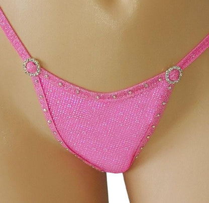 Red Hologram Bikini Set – Adjustable Thong, Rave Dancewear