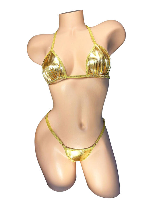 Metallic Bikini: Liquid Gold, Silver, Emerald, Ruby - Mix & Match Sizes