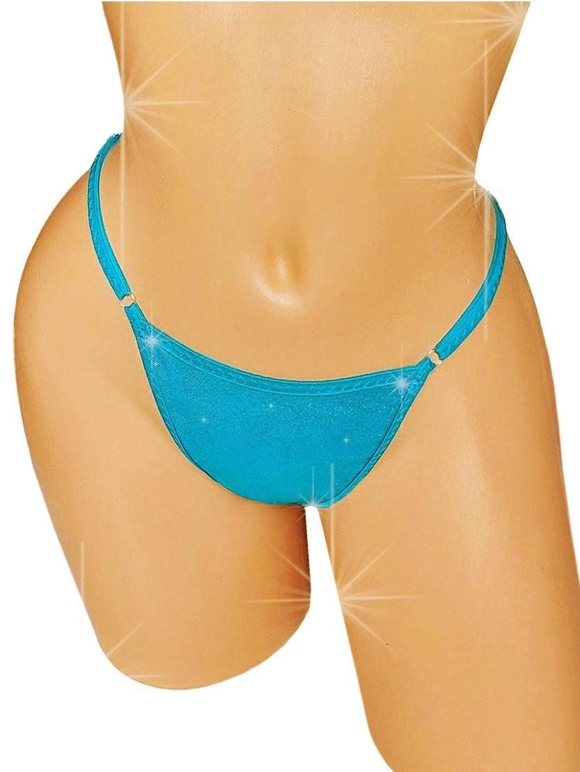 Fantasia Sparkle Bikini: Fuller coverage Exotic Dancewear - 5 Shimmer and Hologram Colors