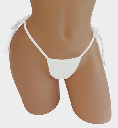 Fire Red Tie Side G-String Bikini Set, Exotic Dancewear