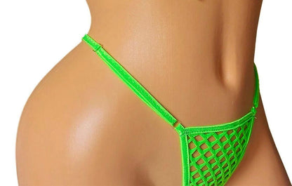 Fishnet Thong - adjustable waistband