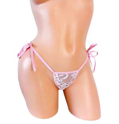 Lace Tie Side Thong – Fully Lined, Exotic Dance Ravewear