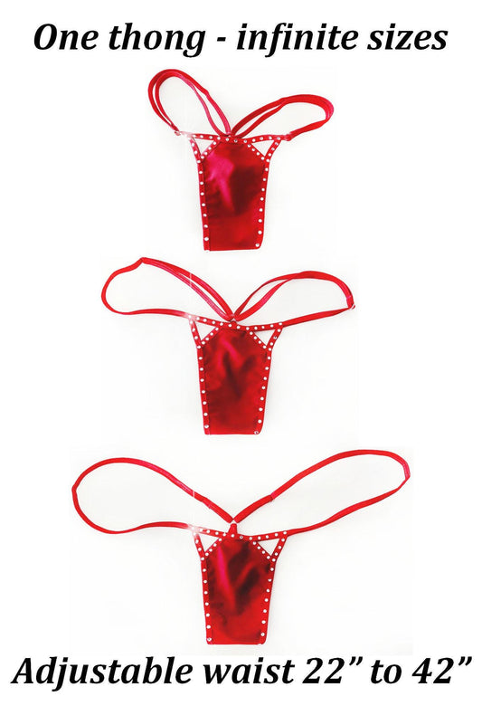 Micro Halter Wet Look Vinyl RAVE G-string Bikini Set -