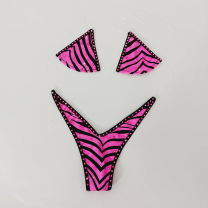 Pink Zebra clear transparent elastic - Looks like you are wearing nothing!