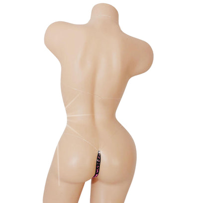 Pink Zebra clear transparent elastic - Looks like you are wearing nothing!