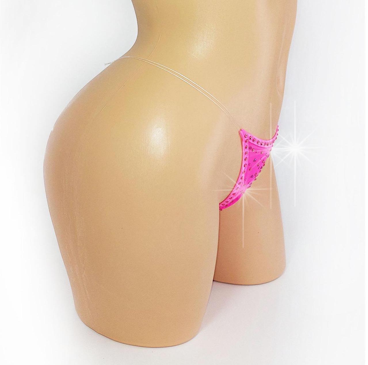 Extra Bedazzled Crystal Mesh Rhinestone bottoms: Exotic Dancewear