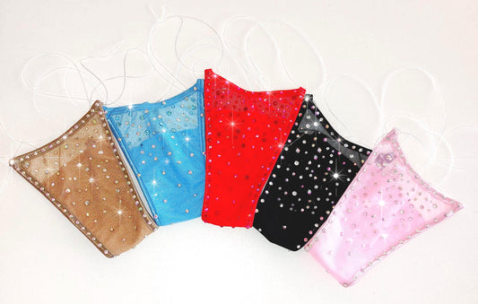 Extra Bedazzled Crystal Mesh Rhinestone bottoms: Exotic Dancewear