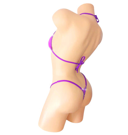 Rhinestone thong g-string Bikini Set - Dozens of colors