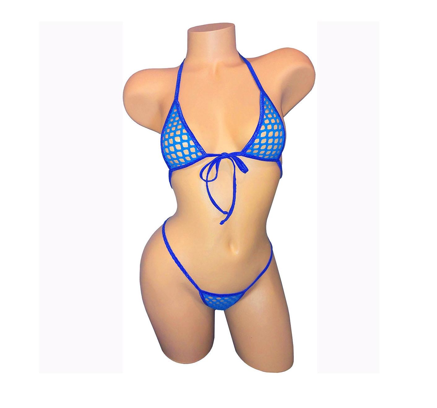 Fishnet Micro Halter Set - Rave festival or beach