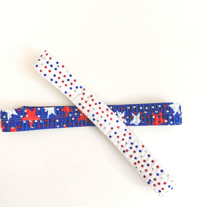 FLAG 4th of July RHINESTONE GARTERS - Red, White & Blue