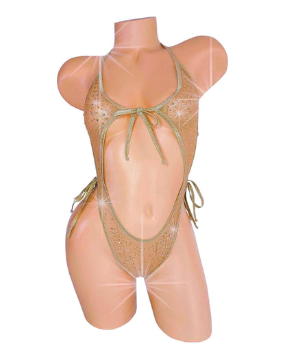 Sparkle Rhinestone One Piece * adjustable straps