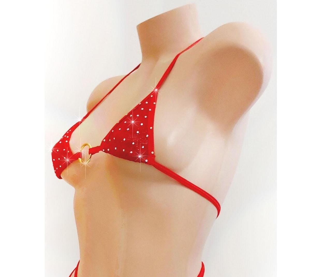 6 Hologram Colors -RHINESTONE bedazzled TOP - All cup sizes AAtoDD