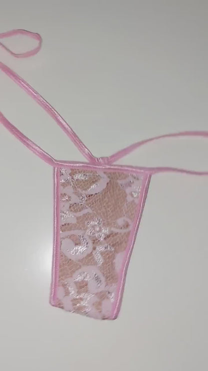 Lace Tie Side Thong – Fully Lined, Exotic Dance Ravewear