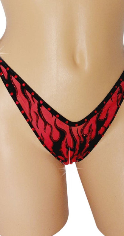 Flame on! Fire bikinis in 3 sexy colors
