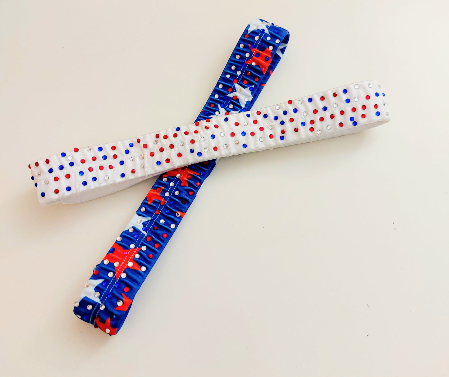 New 4th of July Red, White & Blue Flag leg Garters