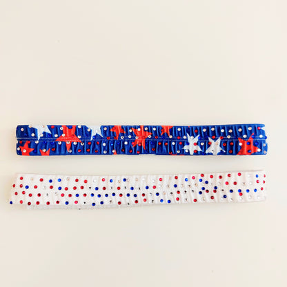New 4th of July Red, White & Blue Flag leg Garters