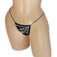 Sparkly Spiderweb Halloween novelty g-string thong.