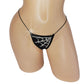 Sparkly Spiderweb Halloween novelty g-string thong.