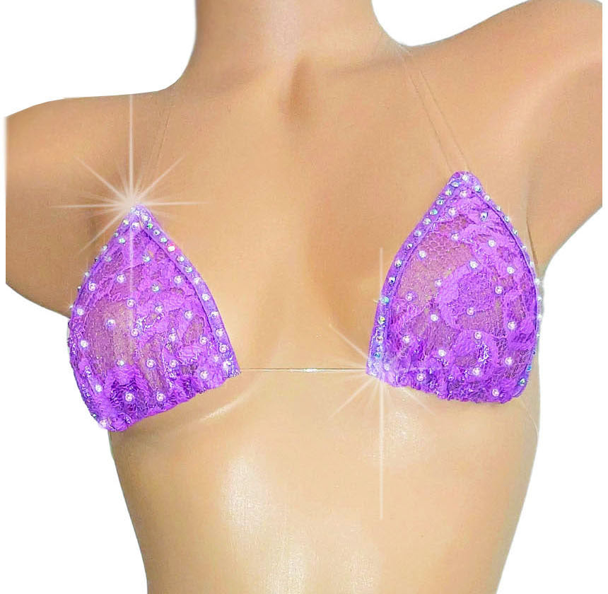 New Style Invisible clear elastic Rhinestone bikini looks like you are wearing nothing!