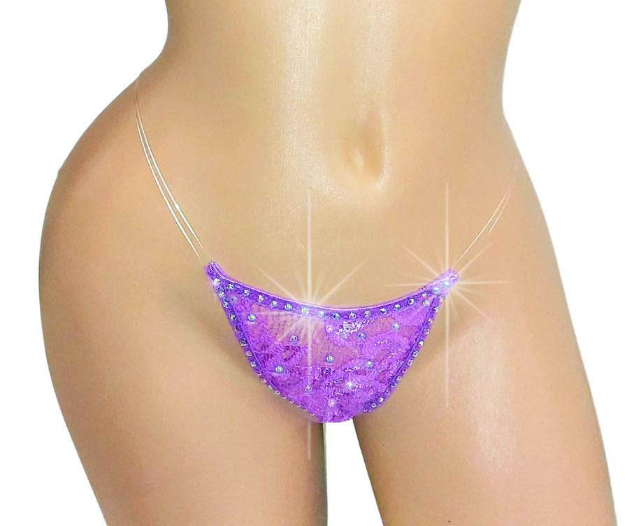 New Style Invisible clear elastic Rhinestone bikini looks like you are wearing nothing!