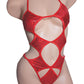 Meet "STAR" - Red Hologram adjustable one piece bodysuit thongkini