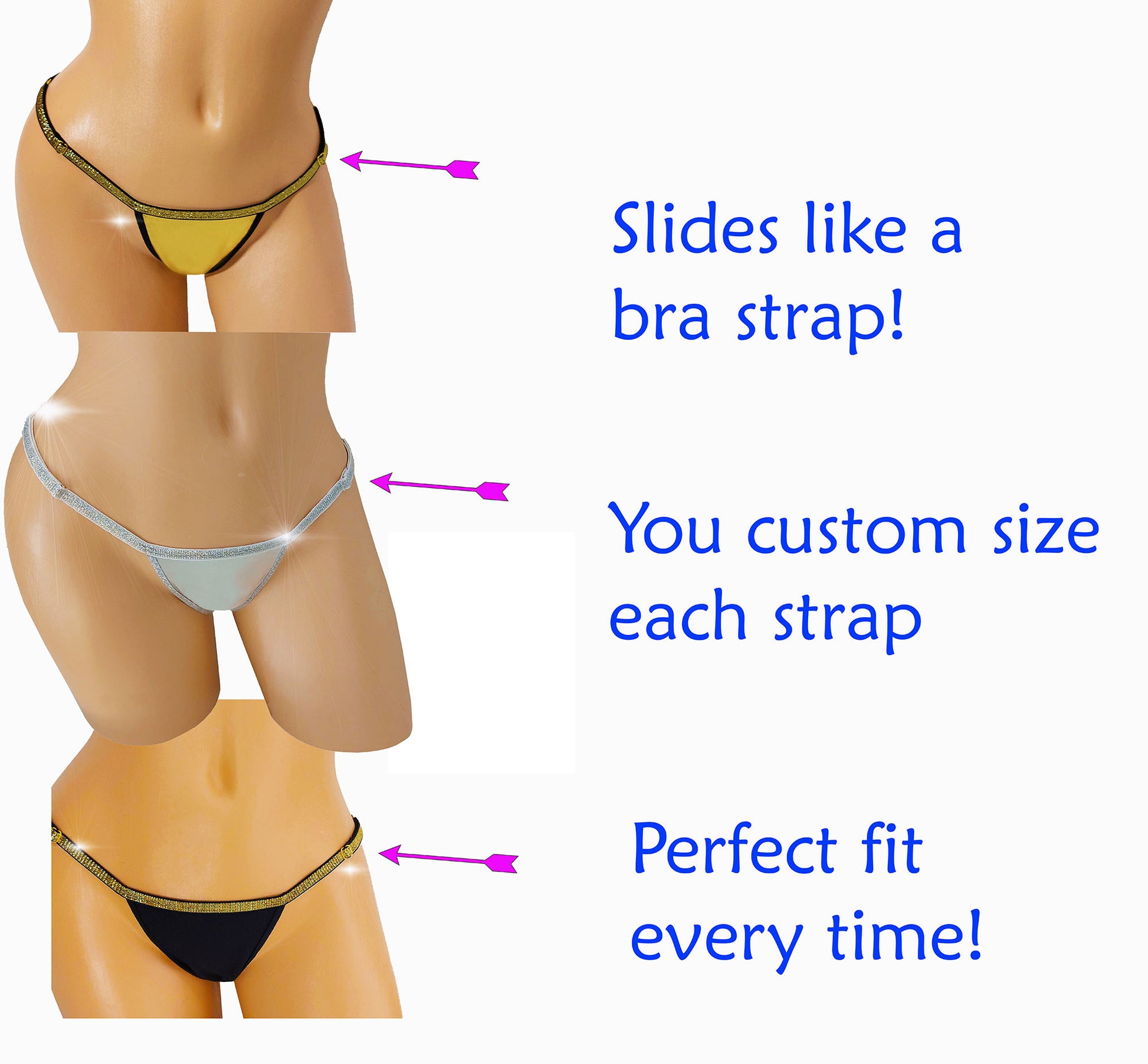 One Size/Adjustable Custom Thong