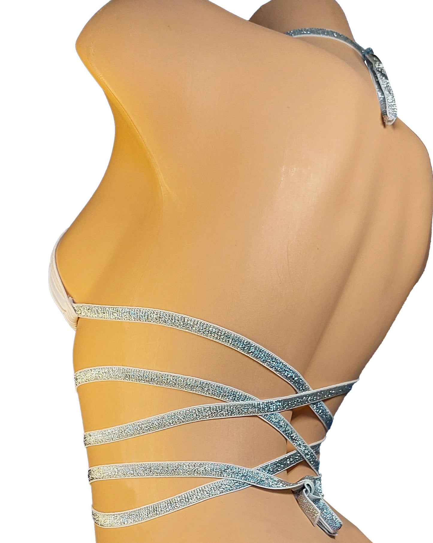 Wedding or Bridal - Works with all cup sizes: Sexy wrap top & Thong~ Great for Bachelorette or EDM Rave