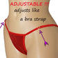 Sexy Shiny red hologram Adjustable Thong Bikini ~ 5 Cup sizes and Adjustable Thong! Cute Stripper & Rave outfits and Exotic dancer wear
