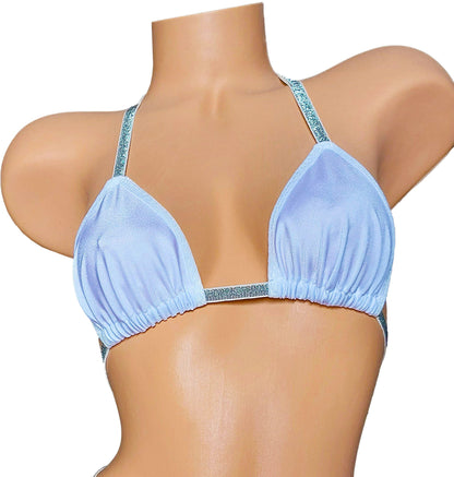 Elegant Gold metallic adjustable strap Whale Tail thong bikini - Stripper & Rave outfits and Exotic dancer wear