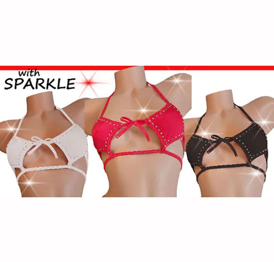 Strappy wraparound crop top in 6 colors! Cute sexy Stripper & Rave outfits and Exotic dancer wear