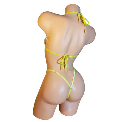 Bedazzled Micro MARYJANE* Rhinestone one piece Monokini *